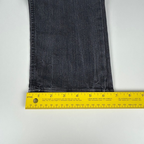 Exhibit Jeans Mens 50 (33x32.25) Slim‎ Fit Black Fade Made in Italy Tapered - Picture 13 of 16